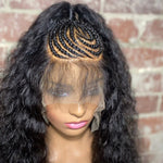 13x6 pre-braided high ponytail lace front wig