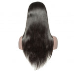 18-24" LONG STRAIGHT INVISIBLE T-PART LACE HUMAN HAIR MIDDLE PART HAIR