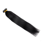 #1 JET BLACK STRAIGHT PRE BONDED REMY HAIR EXTENSIONS