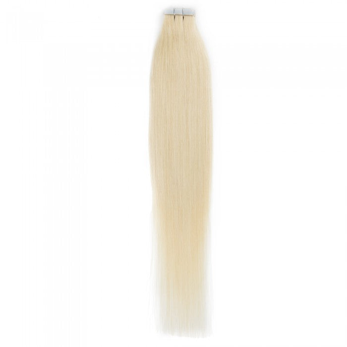 #613 LIGHTEST BLONDE STRAIGHT TAPE IN REMY HAIR EXTENSIONS